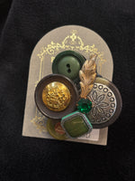 Pink Poodle　ヴィンテージボタン　ブローチ