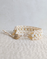 静電気防止ブレスレット TRINITY WHITE（No.1）MURIEL　354