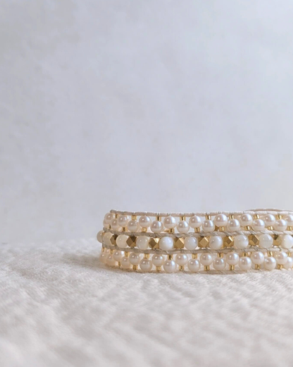 静電気防止ブレスレット TRINITY WHITE（No.1）MURIEL　354