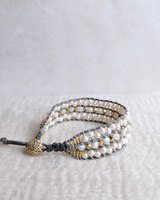 静電気防止ブレスレット TRINITY GRAY（No.2）MURIEL　354