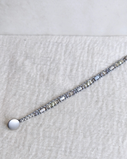 静電気防止ブレスレット 1連 GRAY（No.3）MURIEL　354