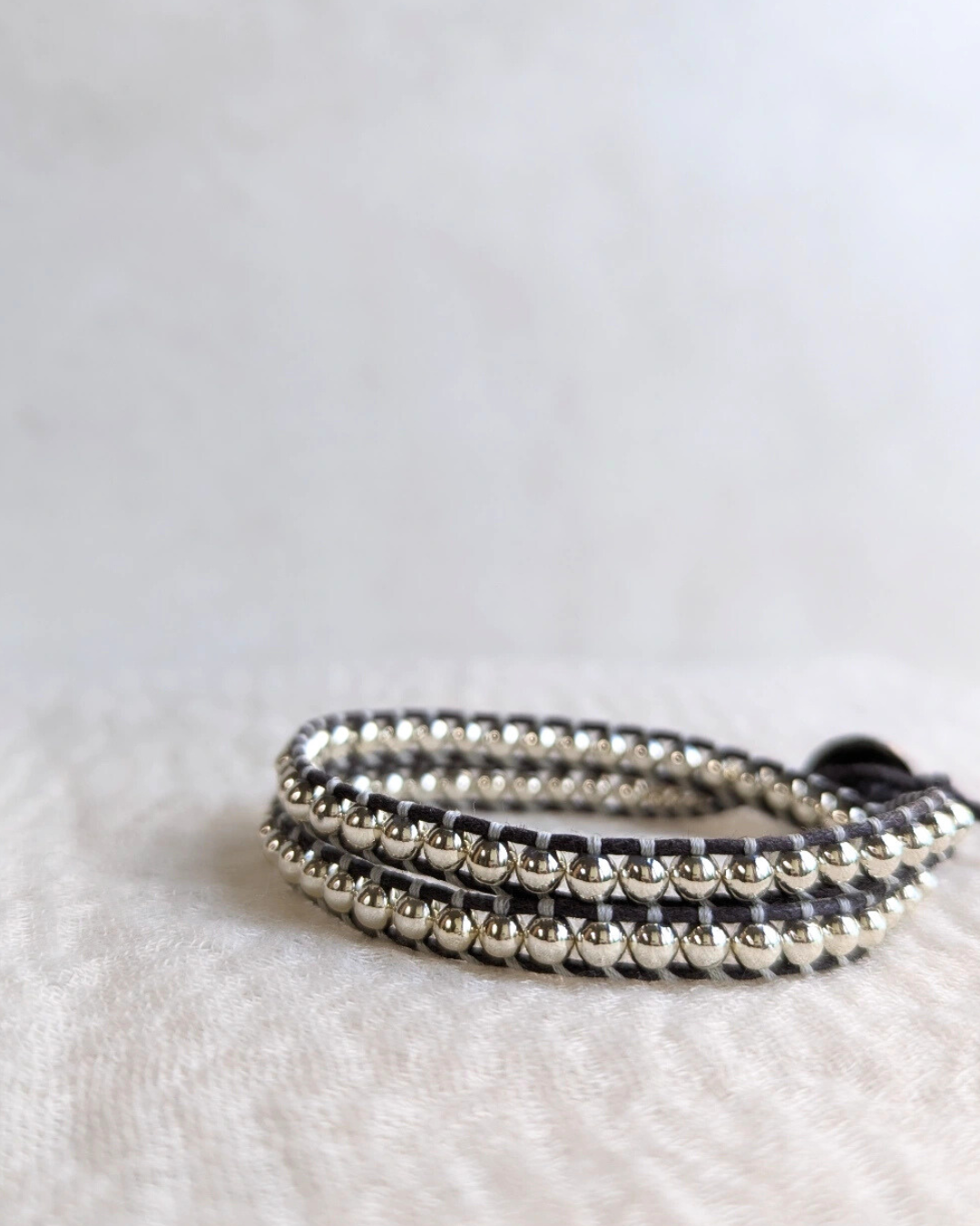 静電気防止ブレスレット 2連 Charcoal（No.4）MURIEL　354