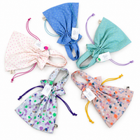 コットン　巾着ミニバッグ　Drawstring mini bag【Tweelinten】