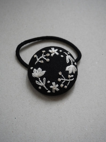 hinohikari 手刺繍ヘアゴム　フラワーリング