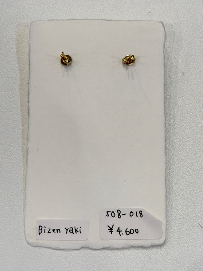 千壽　senju 金継ぎピアス　備前焼　018