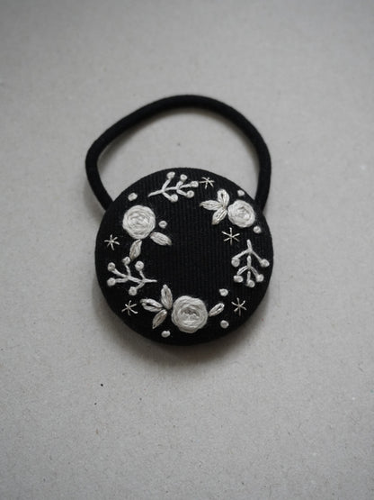 hinohikari 手刺繍ヘアゴム　フラワーリング