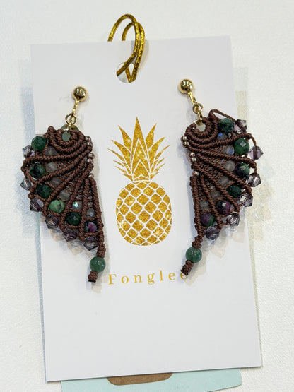 FONGLEE 　天然石羽イヤリング