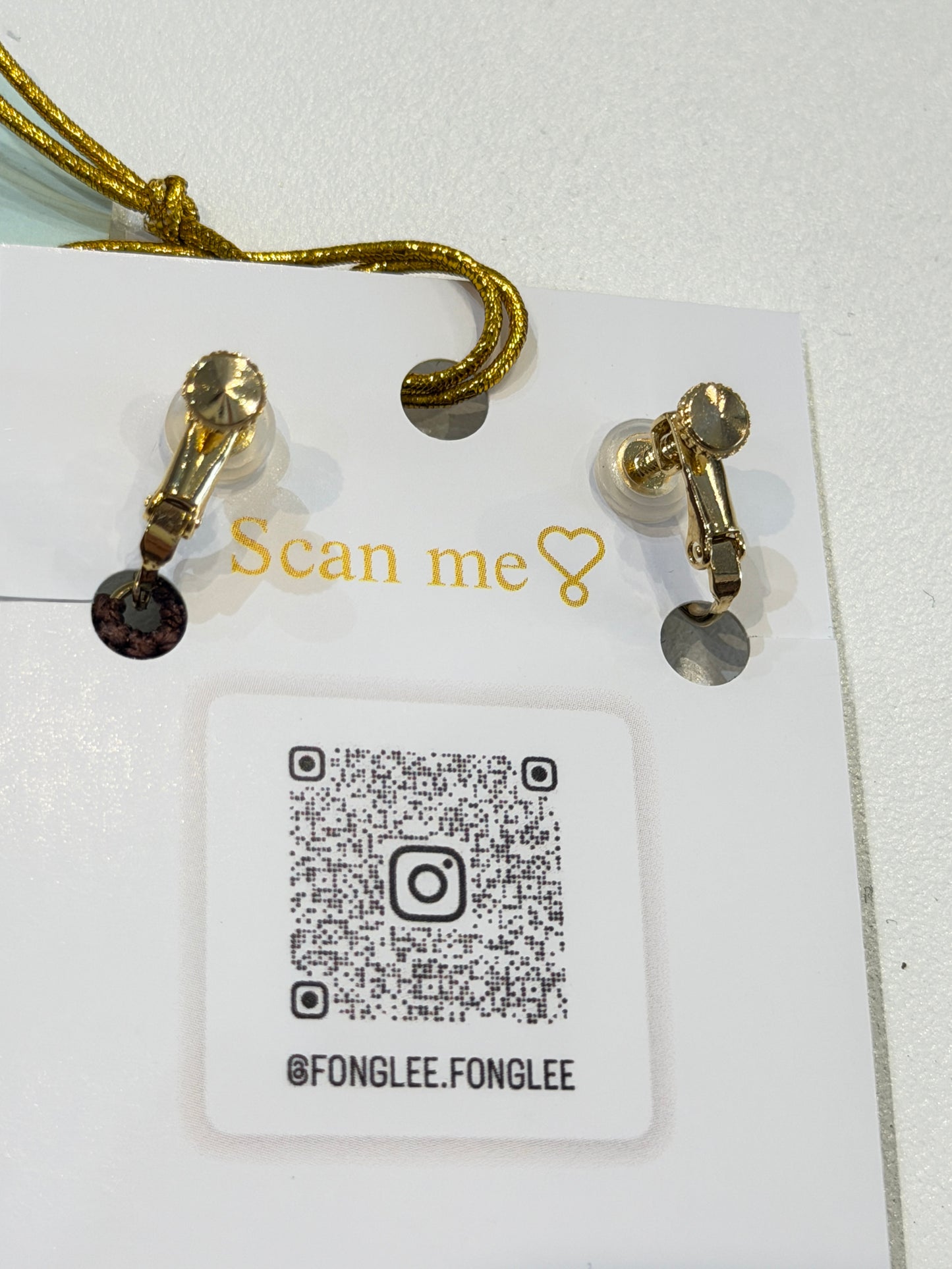 FONGLEE 　天然石羽イヤリング