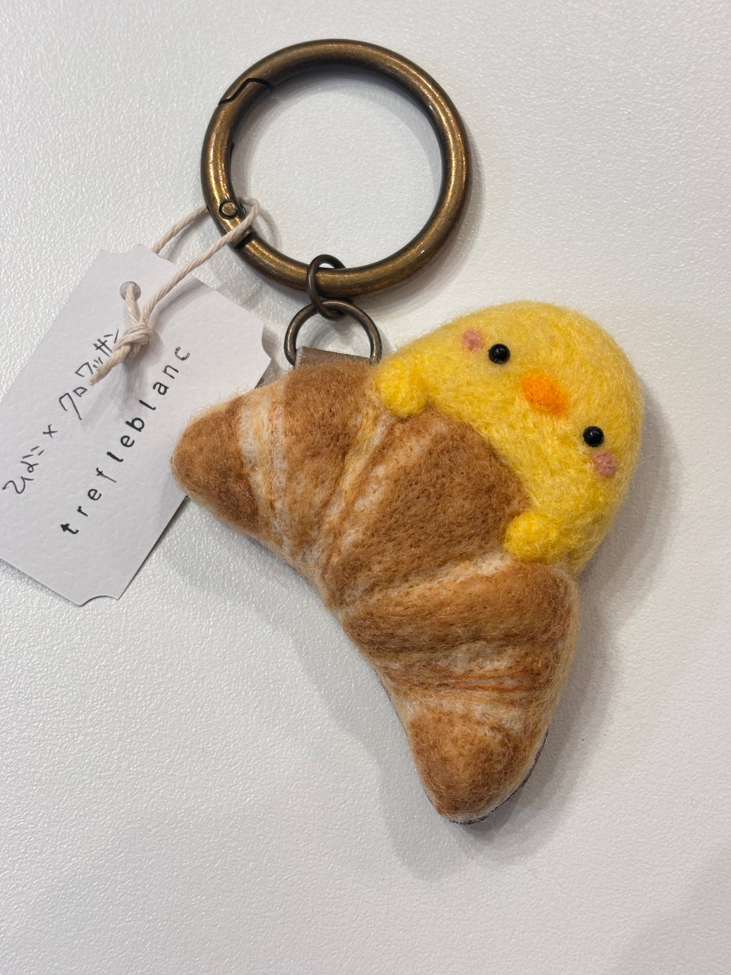 trefleblanc　羊毛フェルト　バッグチャーム/キーホルダー