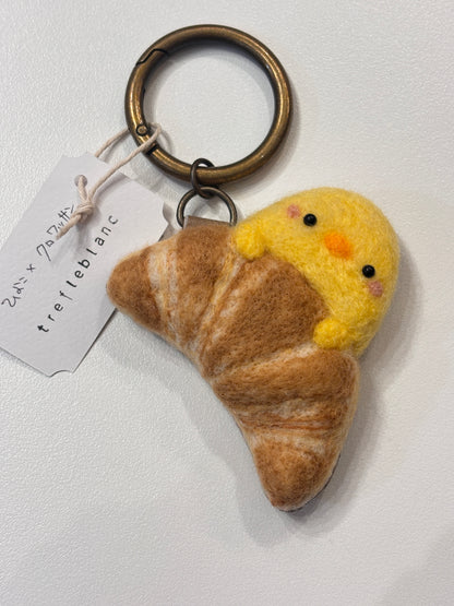 trefleblanc　羊毛フェルト　バッグチャーム/キーホルダー