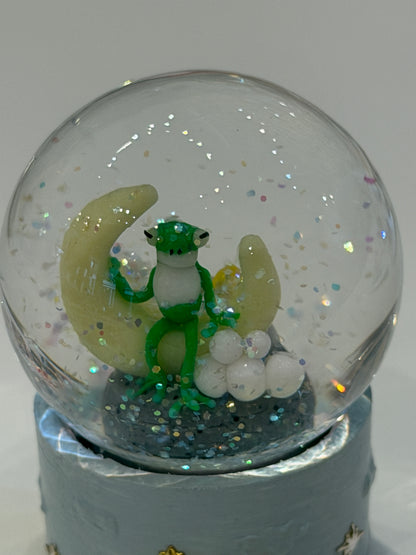 雪玉や鈴森　「星の花 咲いた」スノードーム　Snow Globe, Glass, Handmade