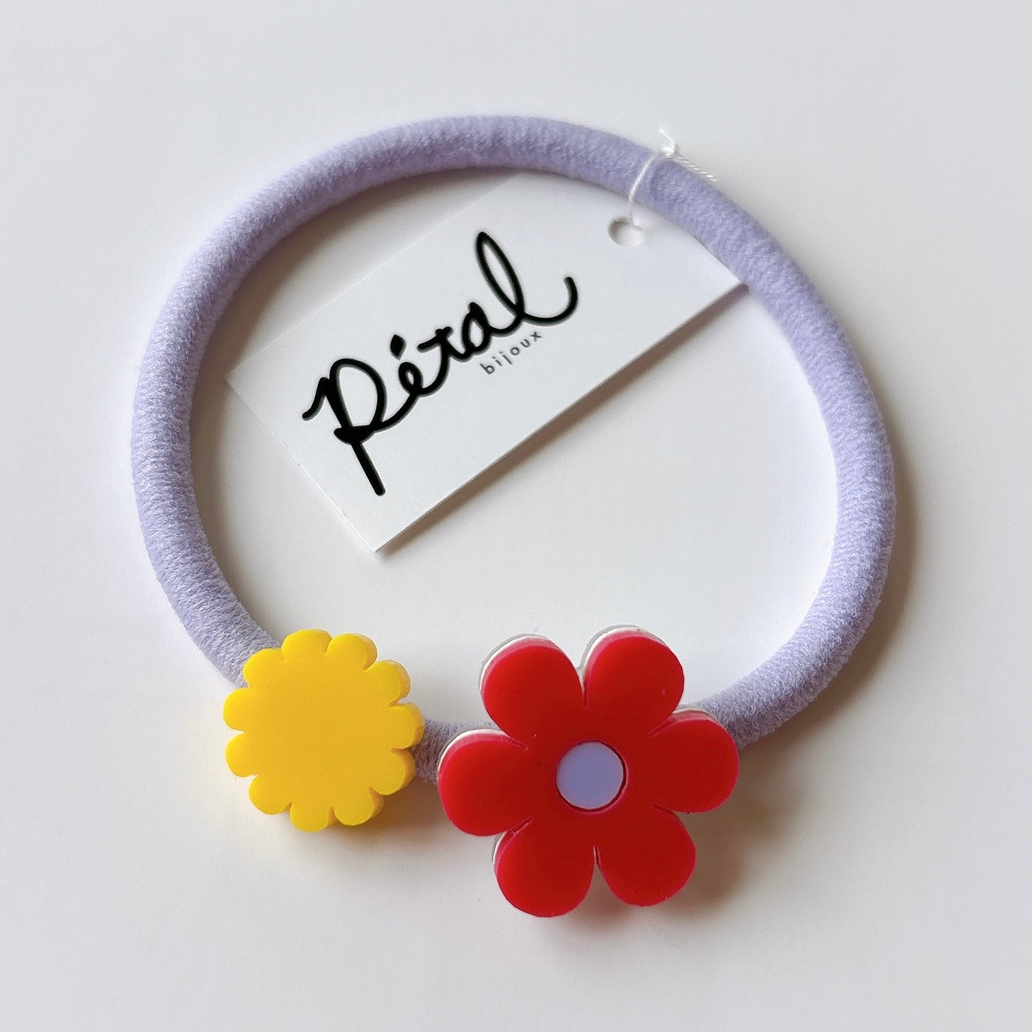 ヘアゴム花　パープル (EC-1) Petal_bijoux 139