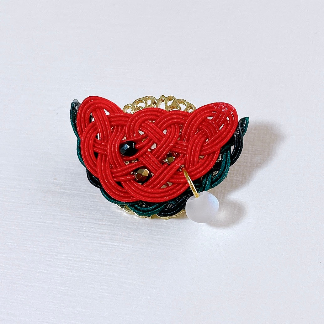 【MIZU-KI】真っ赤なスイカのブローチ（T3）_266