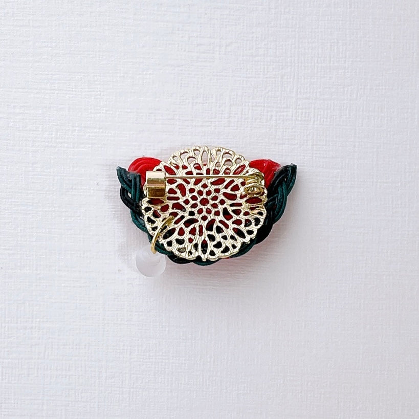 【MIZU-KI】真っ赤なスイカのブローチ（T3）_266