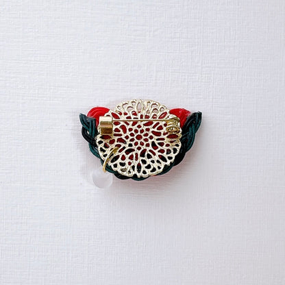 【MIZU-KI】真っ赤なスイカのブローチ（T3）_266