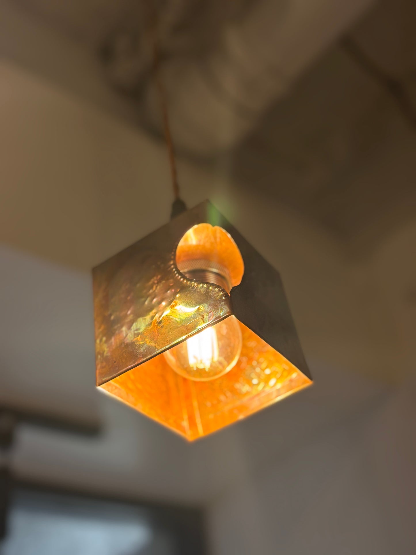 kiyomasa 　インテリアライト　銅真鍮ランプシェード