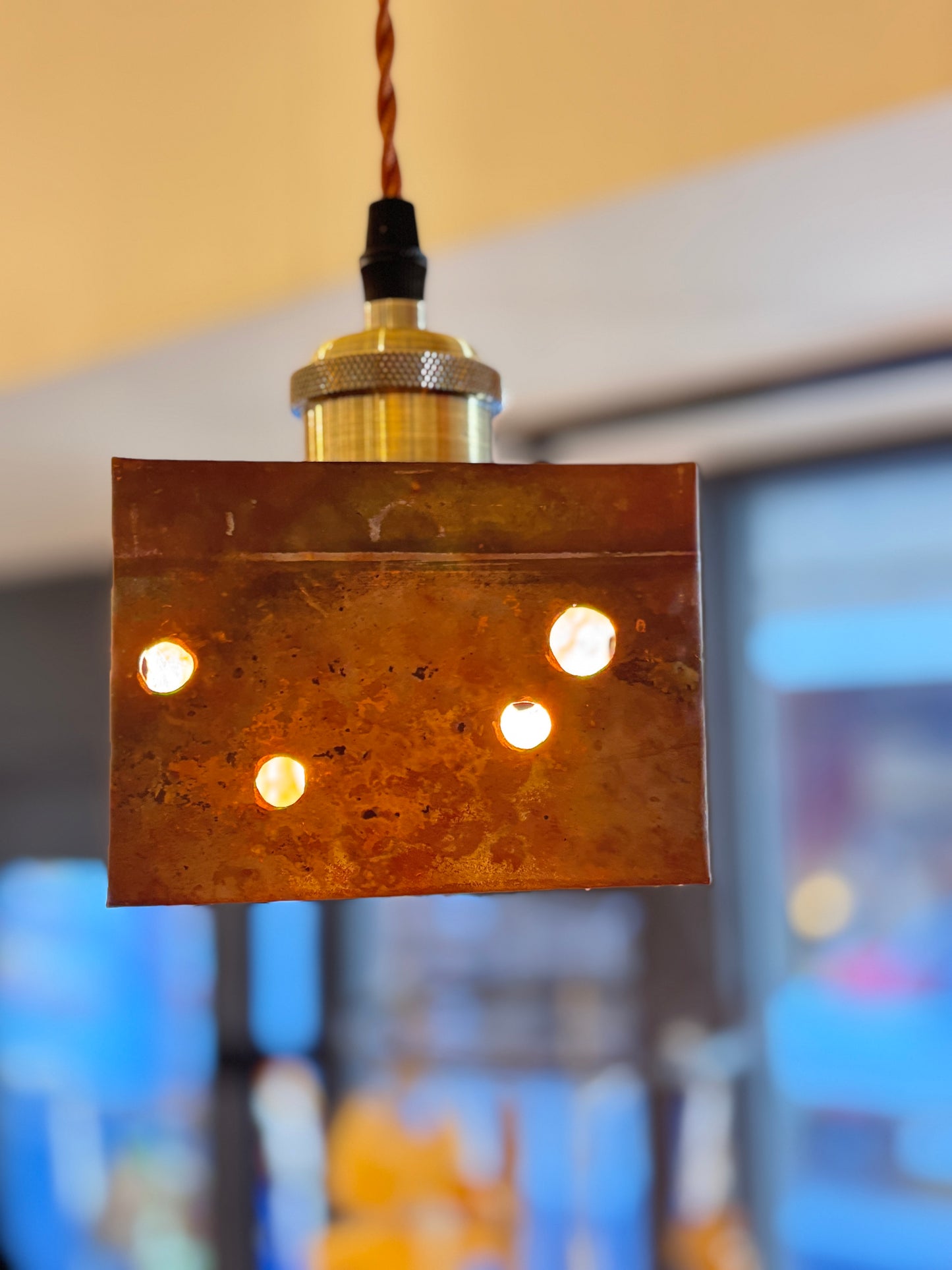 kiyomasa 　インテリアライト　銅真鍮ランプシェード