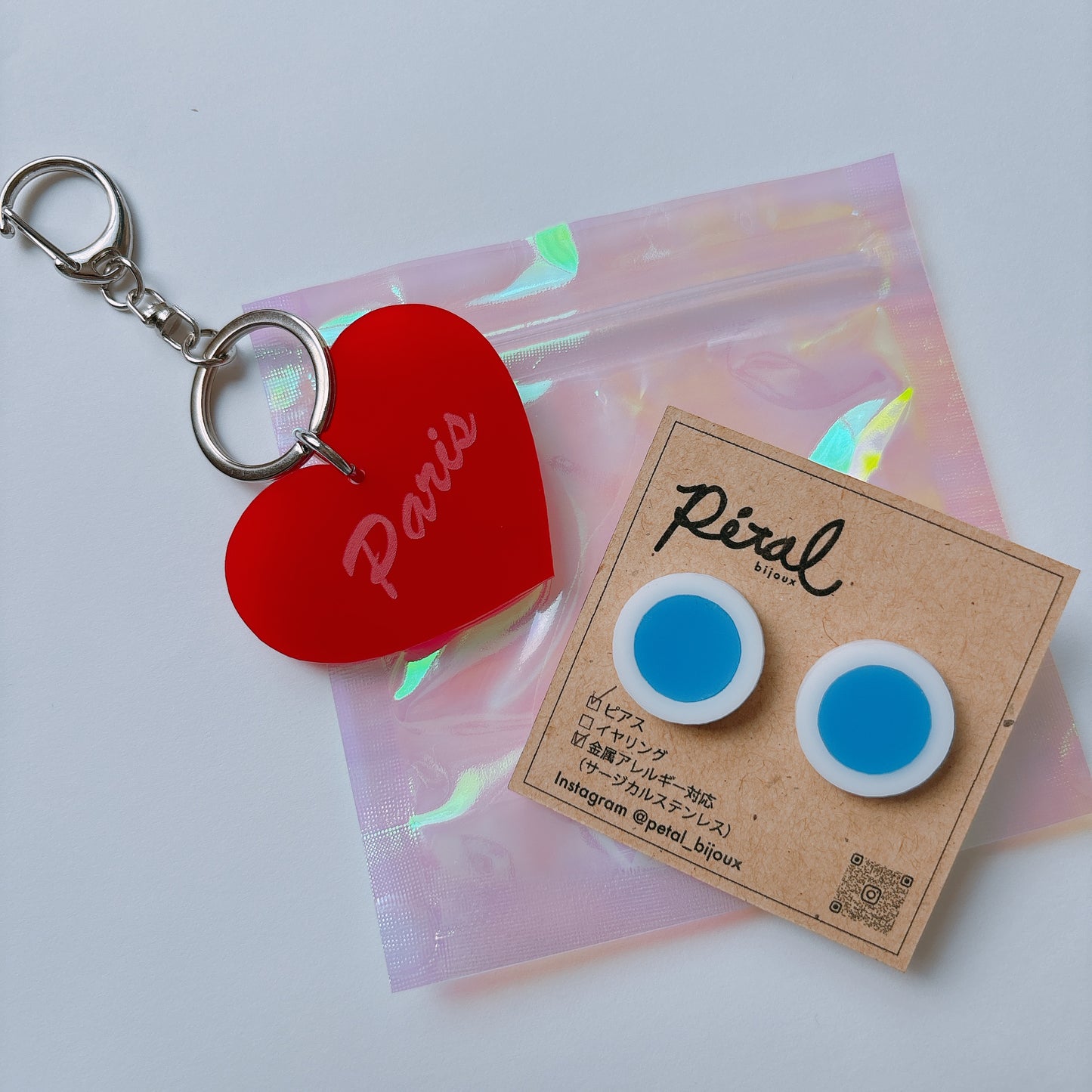 Petal-bijoux ピアス/イヤリング　キーホルダーセット 【SALE】