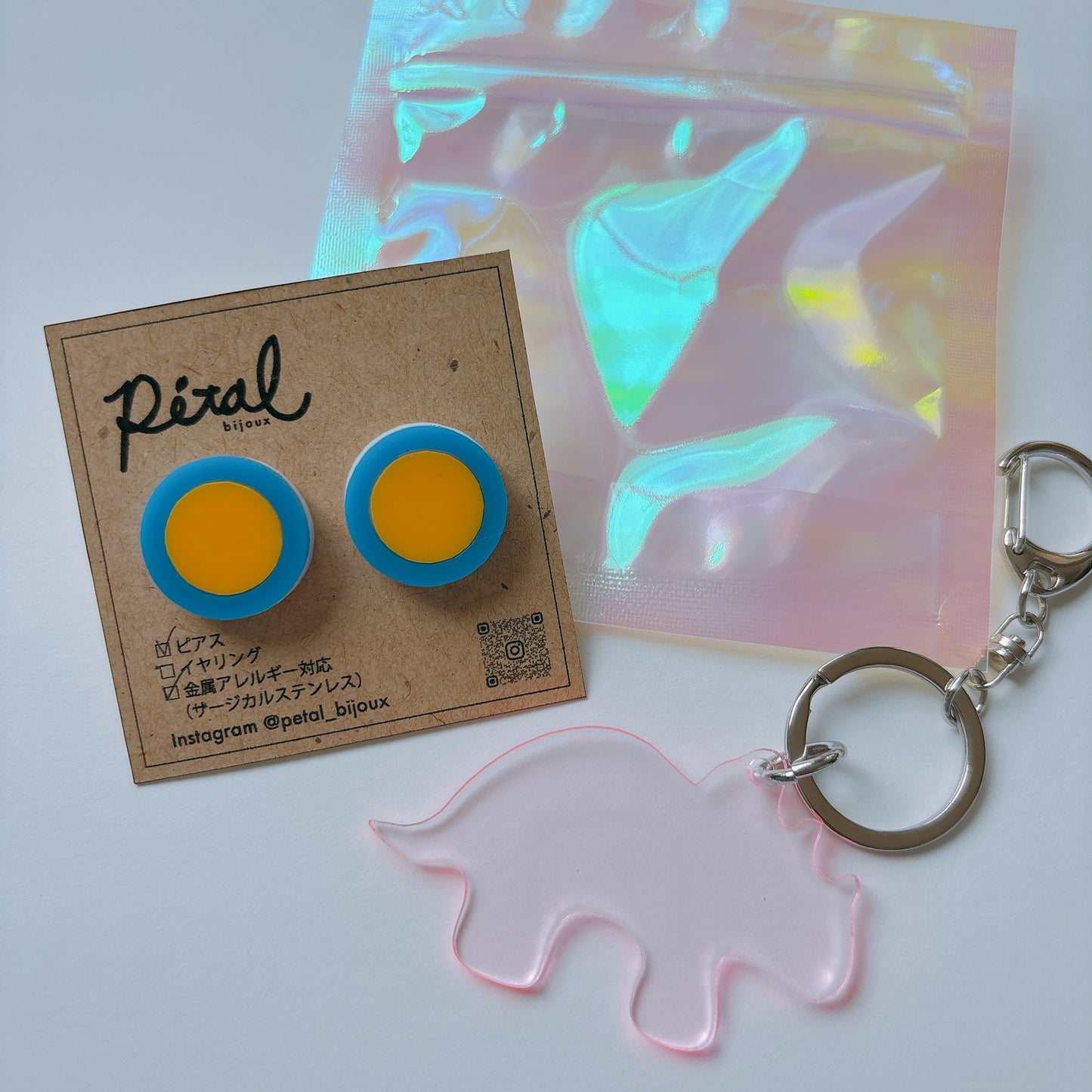 Petal-bijoux ピアス/イヤリング　キーホルダーセット 【SALE】