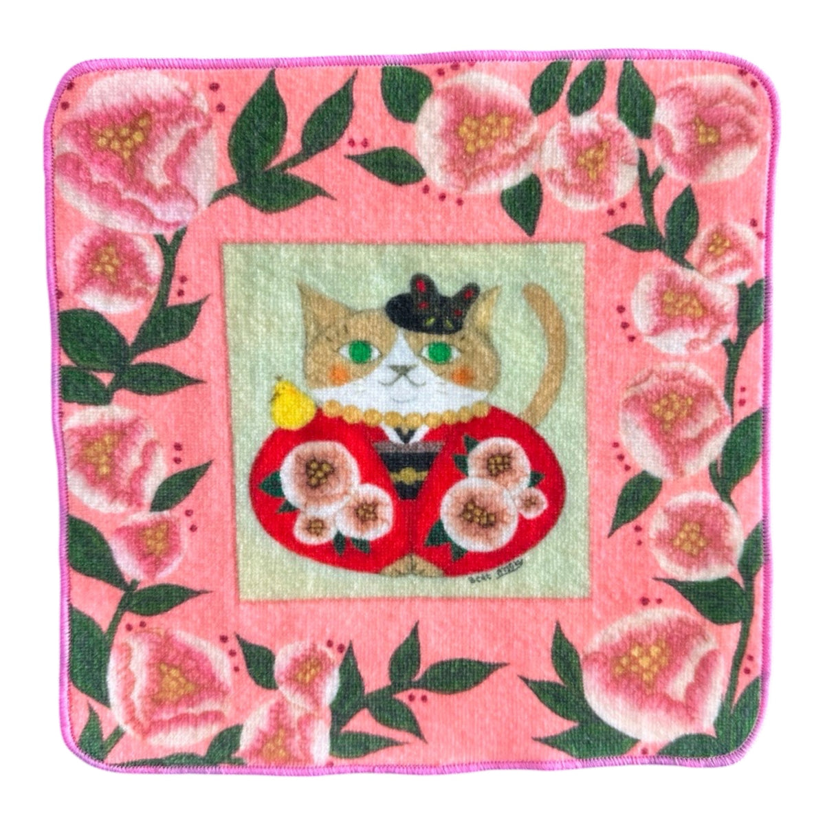 3CAT　綿100　タオルハンカチ　2デザイン各種　【3cat】 22cm×22ｃｍ
